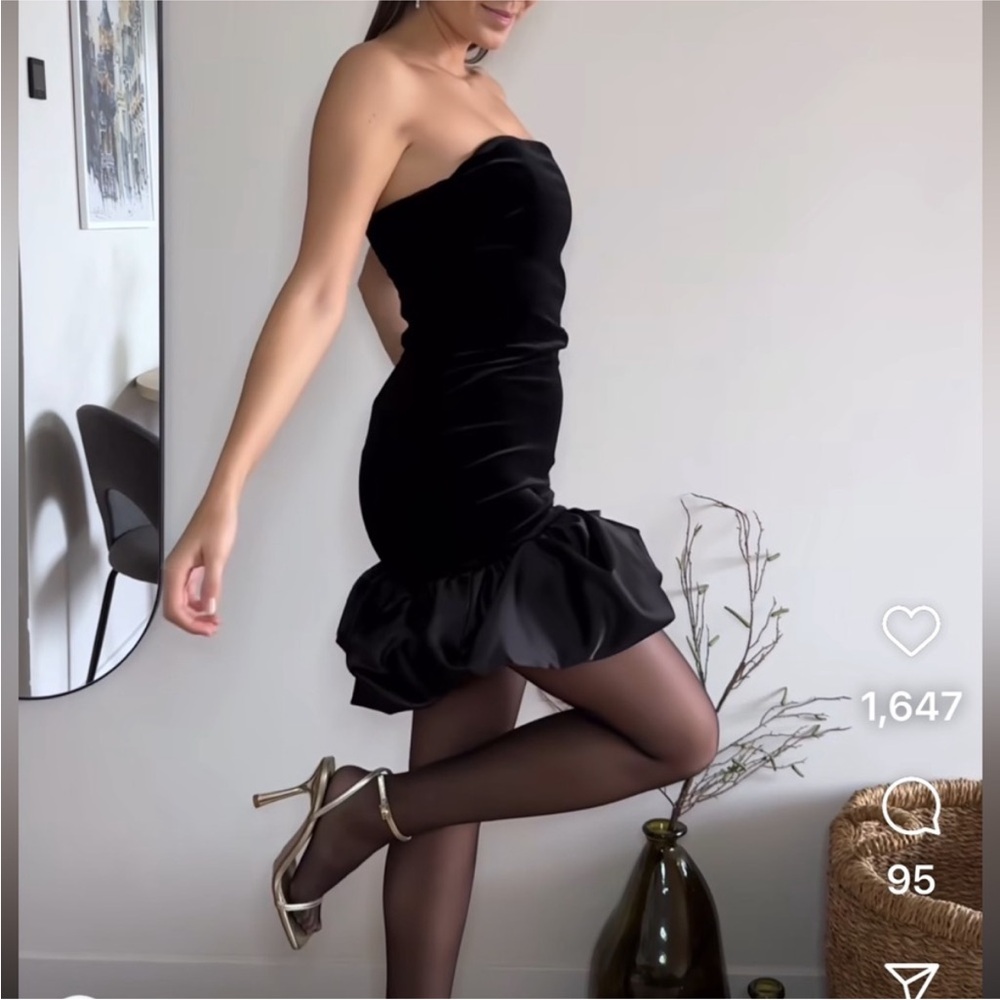 ZARA VELVET MINI DRESS 9992/185 015/254 - Picture 11 of 15